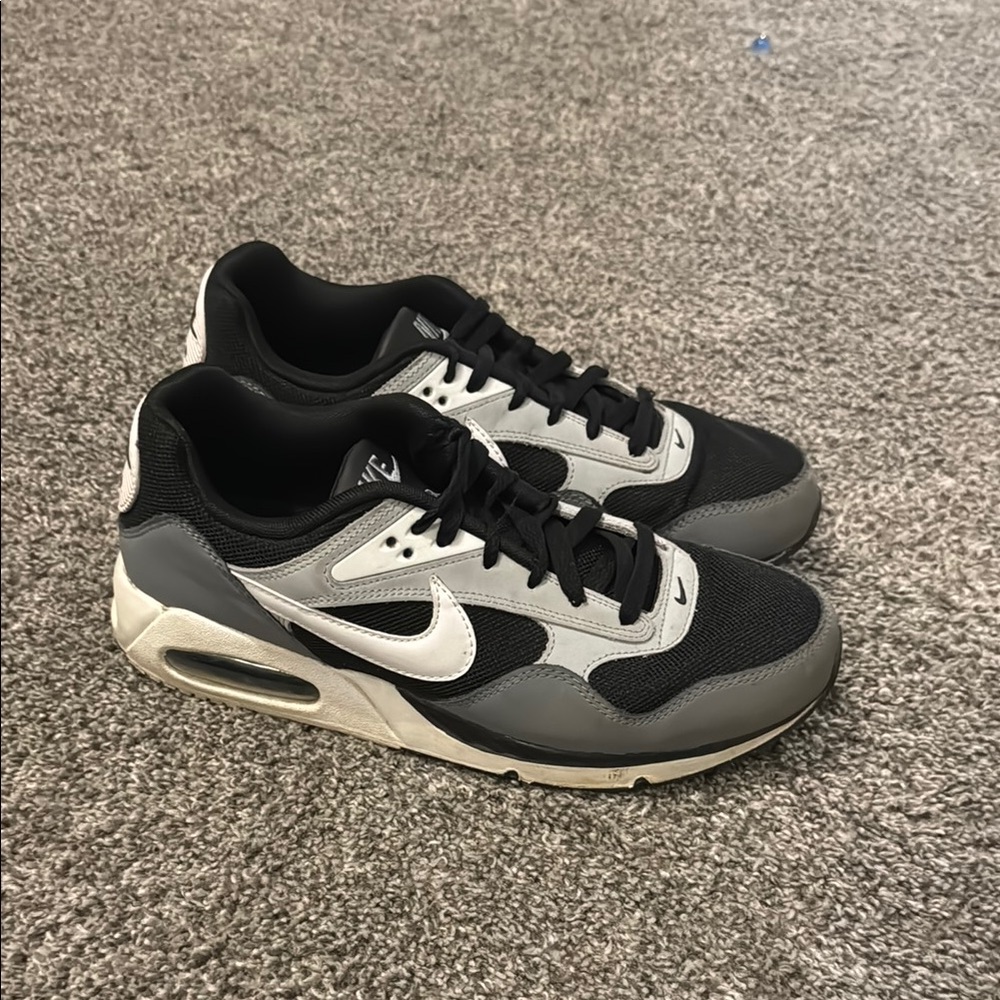 Mens Black and Gray Sneakers
